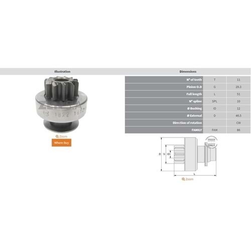 MARS DISLISI 11 DIS PEUGEOT 206 - 307 1.4 HDI / CITROEN C4 1.4 HDI