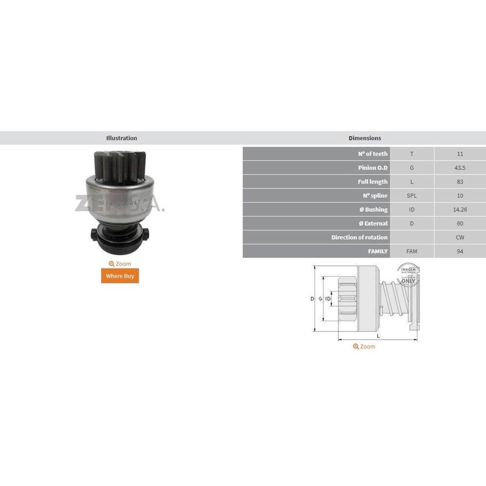 MARS DISLISI 11 DIS JOHN DEERE RE526375 - RE527400