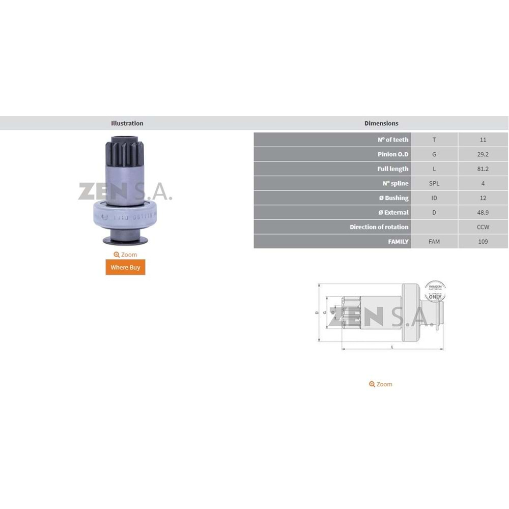 MARS DISLISI 11 DIS AUDI / SEAT / SKODA / VOLKSWAGEN (CCW)