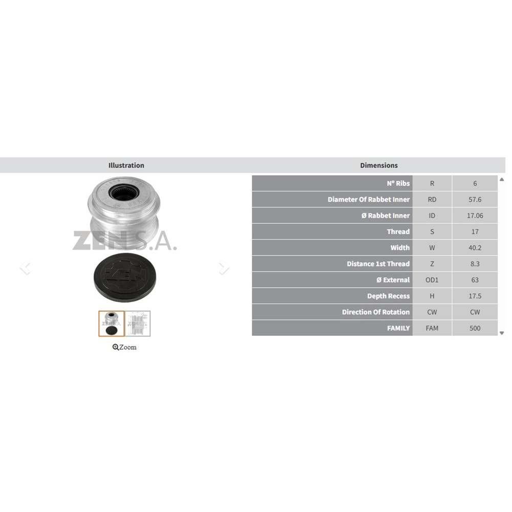 ALT. KASNAK HONDA H - RV - JAZZ - CITY 1.5 (6 KANAL BENZER ZEN-6015)