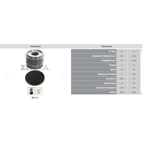 ALTERNATOR KASNAK ALFA ROMEO 159 1.9 JTDM / FIAT STILO - BRAVO 1.9 JTD / OPEL ASTRA - VECTRA 1.9 CDTI (6 KANAL)