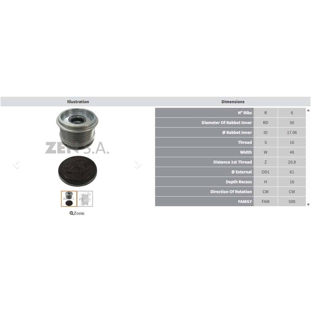 ALT. KASNAK AUDI A4 1.6 - 1.8 TFSI / SEAT ALTEA - LEON 1.8 - 2.0 TFSI / SKODA SUPERB 1.8 - 2.0 TSI / VOLKSWAGEN