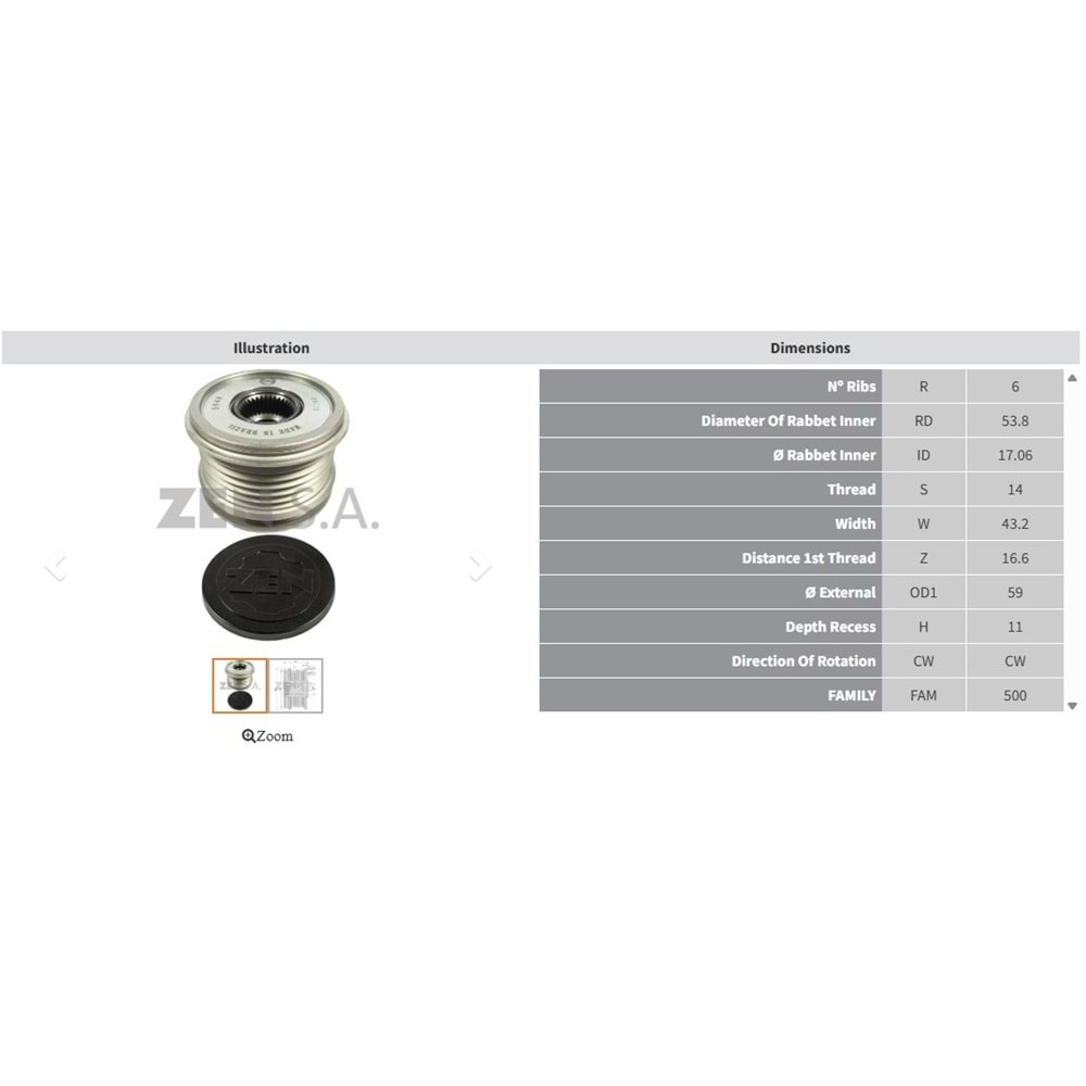 ALT. KASNAK FORD FIESTA - FUSION - C MAX - FOCUS 1.6 TDCI / VOLVO S40 - V50 1.6 D (6 KANAL)