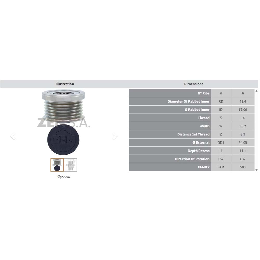 ALT. KASNAK FORD B MAX - FIESTA - FOCUS 1.0 ECOBOOST (6 KANAL)