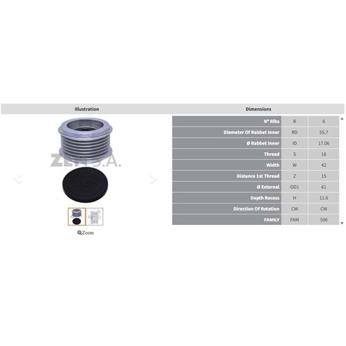 ALTERNATOR KASNAK SSANGYONG ACTYON - KYRON - REXTON 2.7 XDI (6 KANAL)