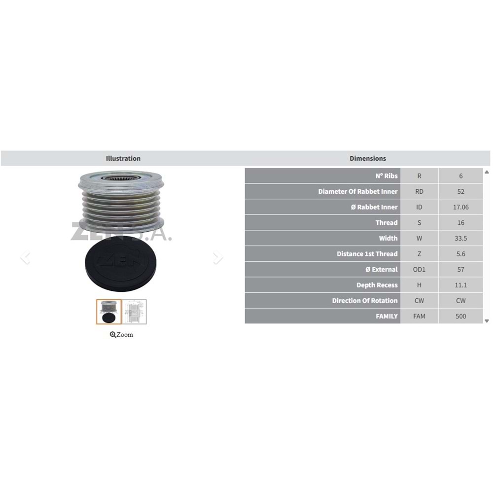 ALT. KASNAK AUDI A4 - Q3 1.4 TFSI / SEAT LEON 1.2 - 1.4 TSI / VOLKSWAGEN GOLF 1.2 - 1.4 TSI (6 KANAL)