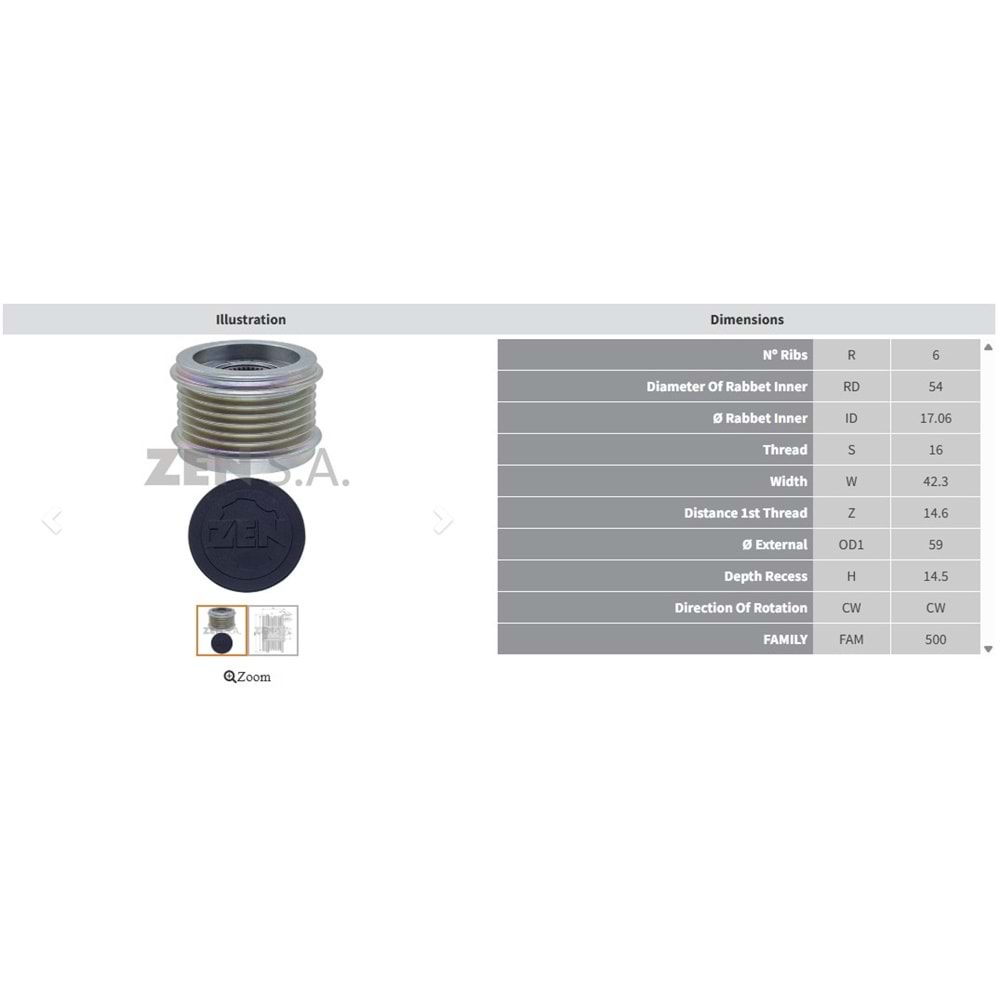 ALT. KASNAK CITROEN BERLINGO C ELLYSE - C4 CACTUS 1.6 / PEUGEOT 2008 - 3008 - 5008 - 208 - 308 - PARTNER 1.6 (6