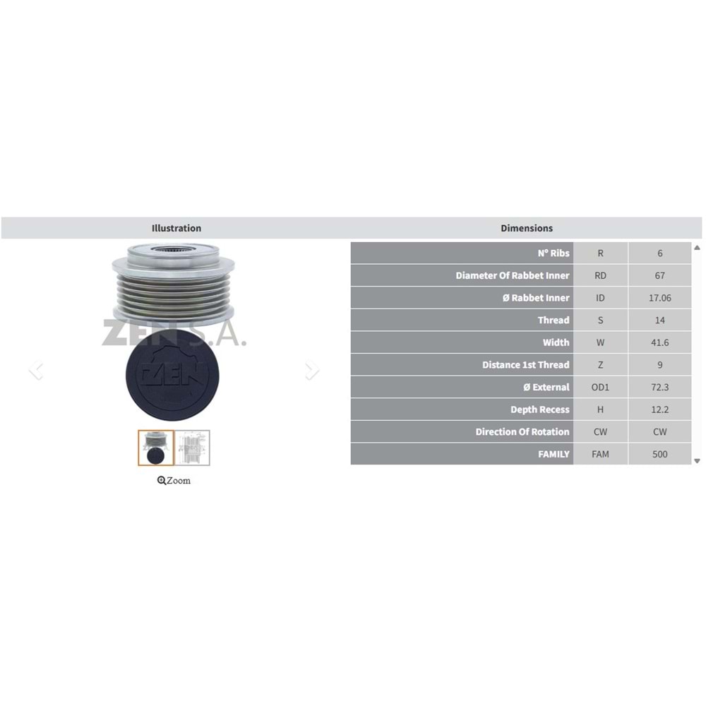 ALT. KASNAK TOYOTA YARIS 1.0 / CITROEN C1 1.0 (6 KANAL)