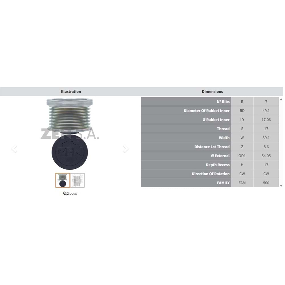 ALT. KASNAK RENAULT CAPTUR - KADJAR - CLIO - MEGANE 1.3 TCE - TRAFIC 2.0 DCI / DACIA SANDERO 0.9 TCE / NISSAN (7