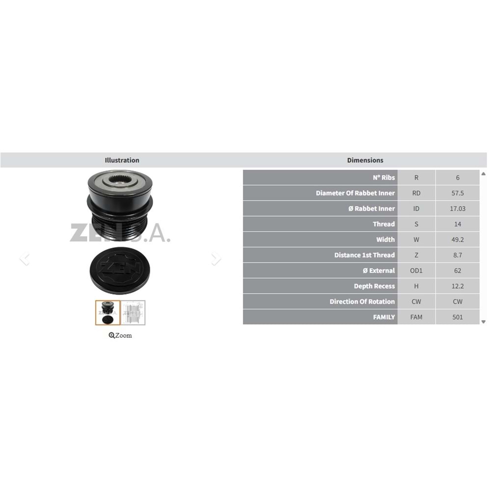 ALT. KASNAK AUDI A4 - A5 - A6 1.8/2.0 TFSI - Q5 2.0 TFSI / SEAT LEON 1.8/2.0 TSI / VOLKSWAGEN GOLF - PASSAT 1.8/