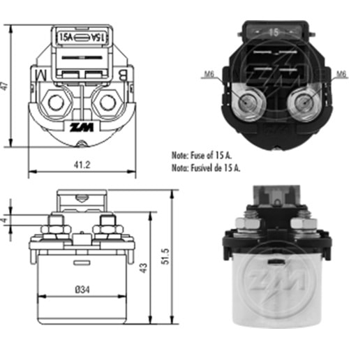 MARS OTOMATIGI 12V HONDA CBX 200 STRADA - NX 200 - XR 200