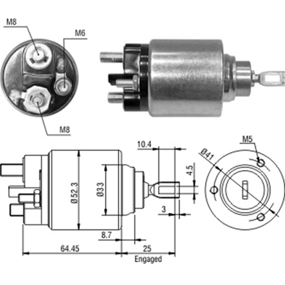 MARS OTOMATIGI 12V FORD COURIER - FIESTA - FOCUS - FUSION - KA - PUMA / VOLVO S40 - V50 (SBO-1371)