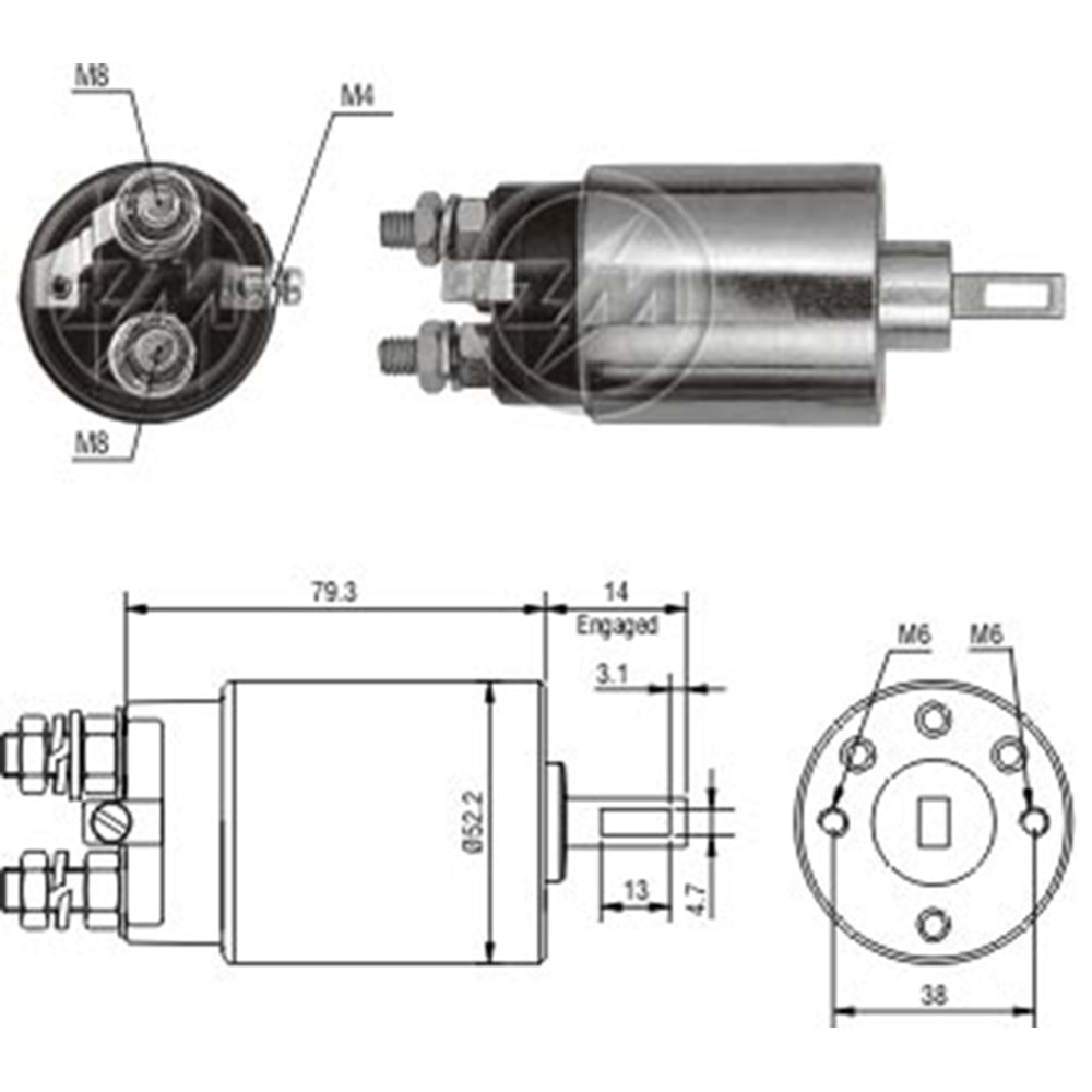 MARS OTOMATIGI 24V HITACHI STARTERS
