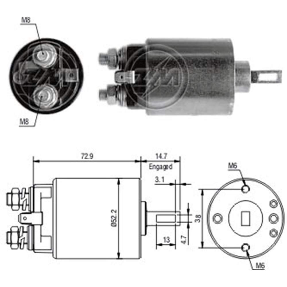 MARS OTOMATIGI 12V NISSAN 200 - 510 - 720 - D21