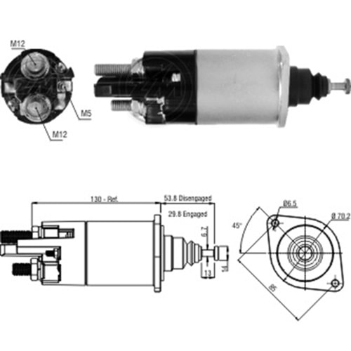 MARS OTOMATIGI 24V 38MT CUMMINS MOTOR DAEWOO IS MAKINASI (KULAKLI TIP)