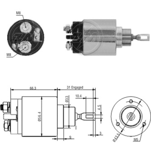 MARS OTOMATIGI 12V PORSCHE 914 / VOLKSWAGEN 1500 - 1600 - TRANSPORTER