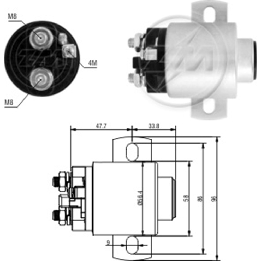MARS OTOMATIGI 24V 300 AMPER UNIVERSAL TIP ARA OTOMATIK (11.250.195 - MX43)