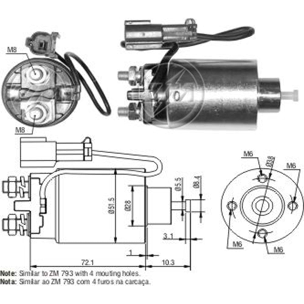 MARS OTOMATIGI 12V NISSAN 100 - 240 - D21 - FRONTIER - PRIMERA - STANZA - SUNNY - X TERRA