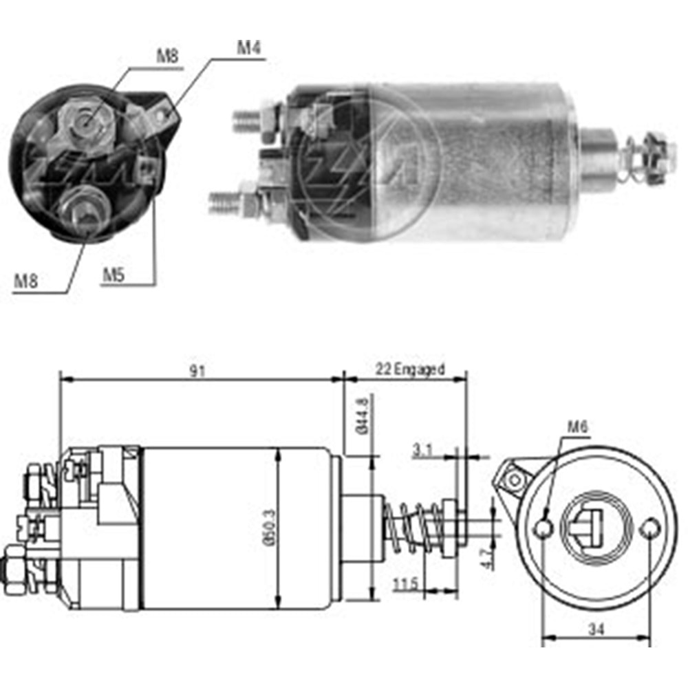 MARS OTOMATIGI 12V VOLKSWAGEN PASSAT / SKODA 120 / VOLVO 240 / FORD