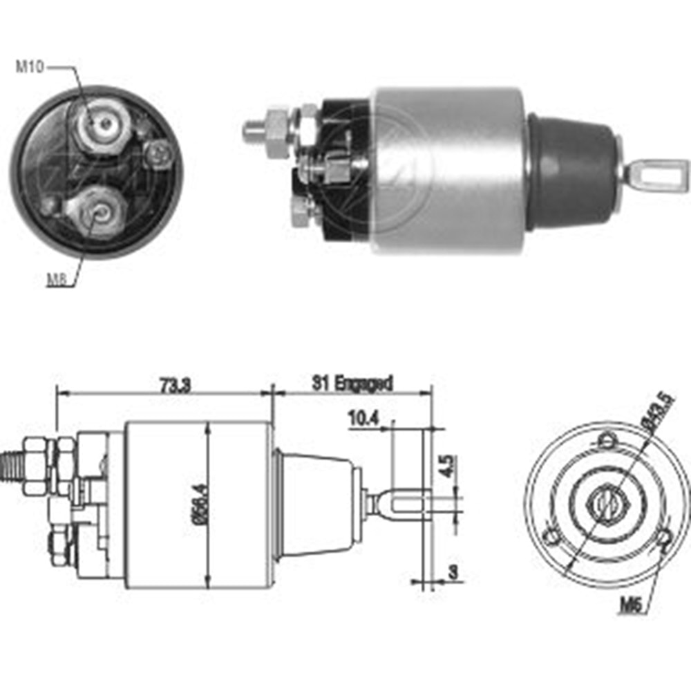 MARS OTOMATIGI 24V MERCEDES-BENZ L - 1317 - L - 1517 - O 371 U - O 371 UL - OF - 1115 - OF - 1315 - OF - 1721 - OH