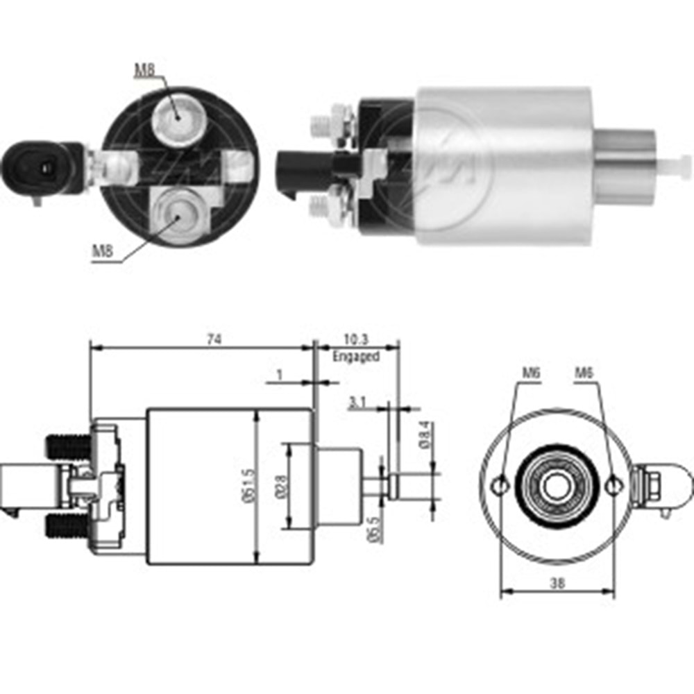 MARS OTOMATIGI 12V CHRYSLER - DODGE DAKOTA / JEEP CHEROKEE - GRAND CHEROKEE - WRANGLER