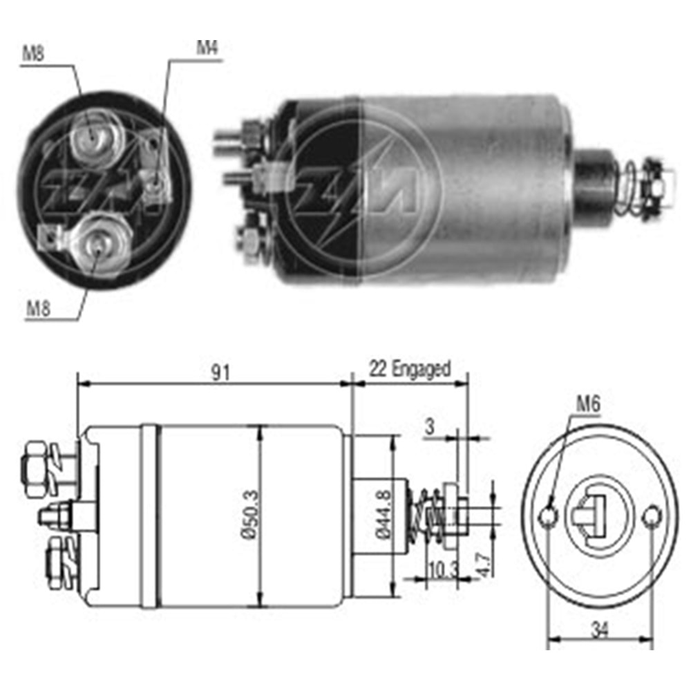 MARS OTOMATIGI 12V CHRYSLER - DODGE CHARGER - DODGE POLARA - OMNI / CHRYSLER - PLYMOUTH HORIZON - TURISMO