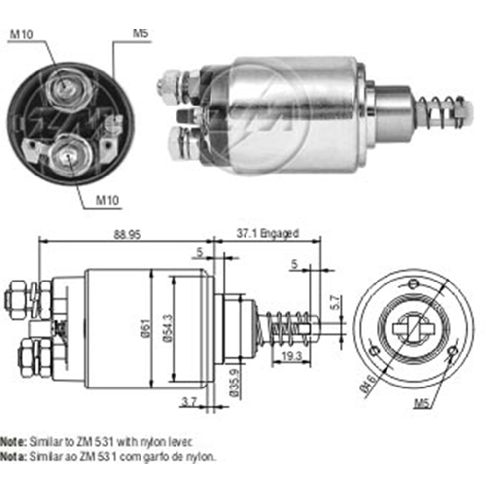 MARS OTOMATIGI 12V AGRALE / CASE / FIATALLIS / GM - CHEVROLET / JOHN DEERE / MASSEY FERGUSON / MERCEDES-BENZ / NEW