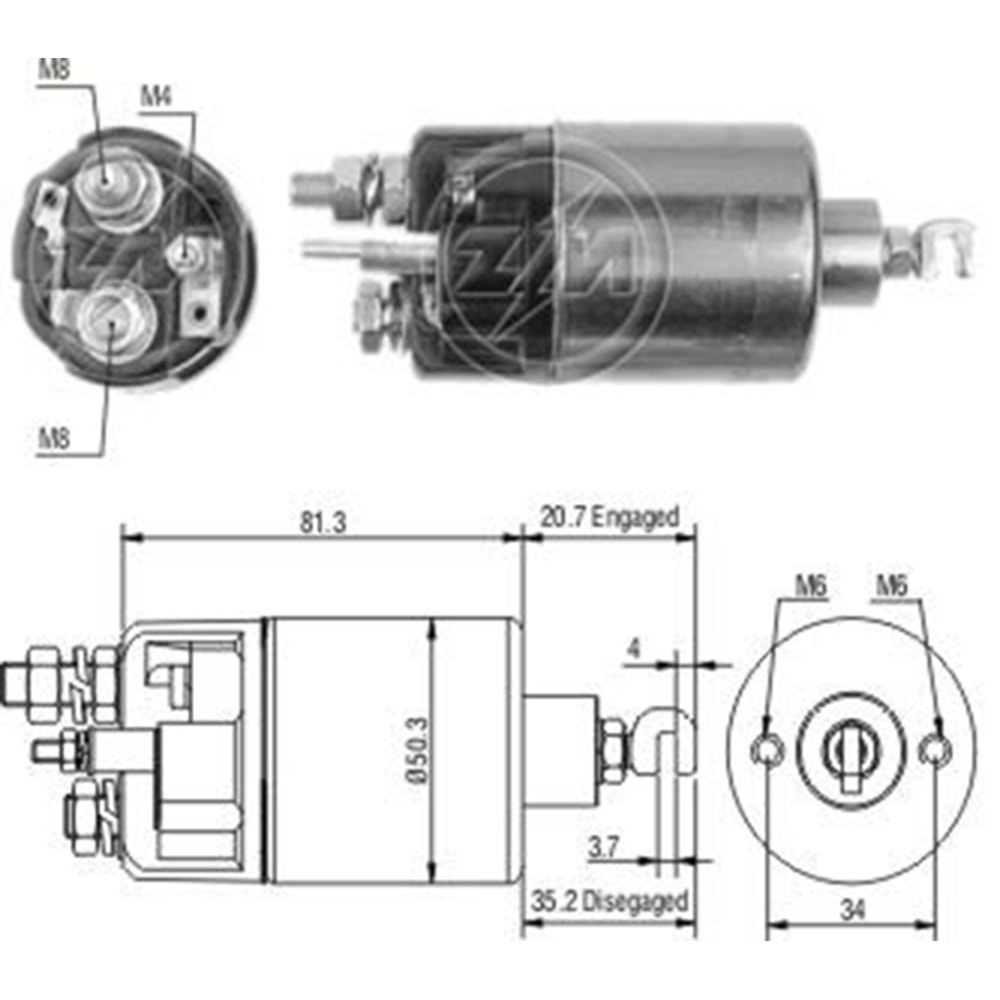 MARS OTOMATIGI 12V CHRYSLER - DODGE CHARGER - OMNI / CHRYSLER - PLYMOUTH HORIZON - TURISMO