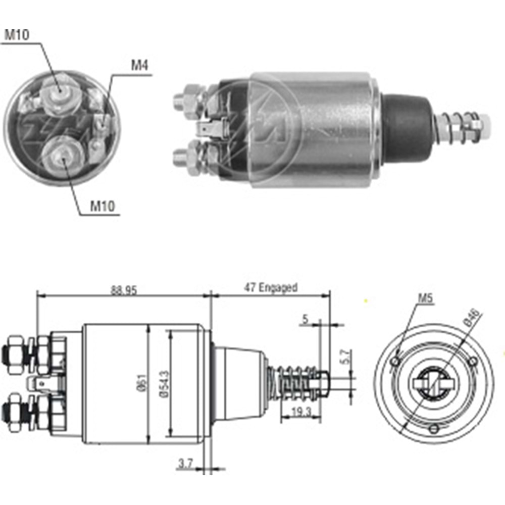 MARS OTOMATIGI 12V FIAT TRACTOR / NEW HOLLAND TRACTOR