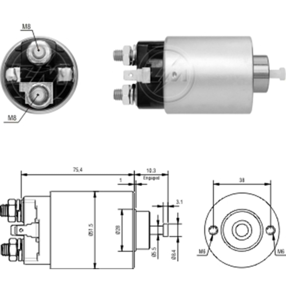 MARS OTOMATIGI 12V MITSUBISHI L200 - LANCER - PAJERO / MAZDA