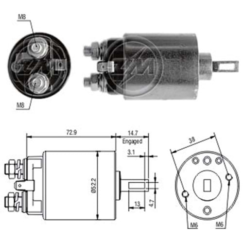 MARS OTOMATIGI 12V NISSAN CAPSTAR - KINGCAP - VANETTE - PICK-UP / ISUZU (SS-1223)