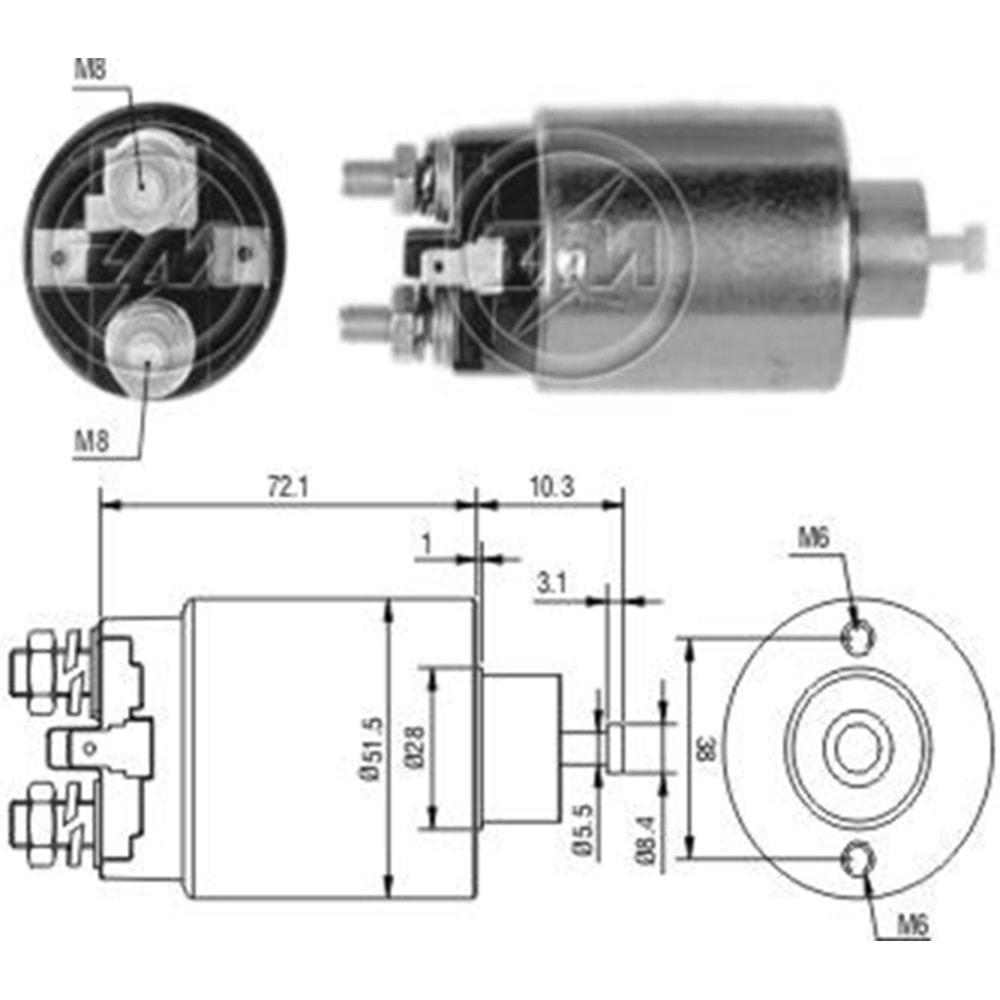 MARS OTOMATIGI 12V HYUNDAI ACCENT - ELANTRA - H100 - SONATA / MITSUBISHI COLT - GALANT - L200 - L300 - LANCER - PAJ