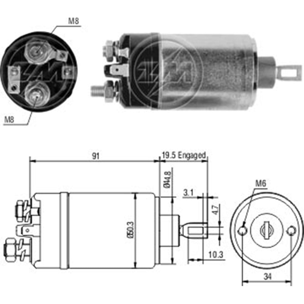 MARS OTOMATIGI 12V VOLVO 0 - 240 - 340 - 360 - 740 - 760 - 940 - 960