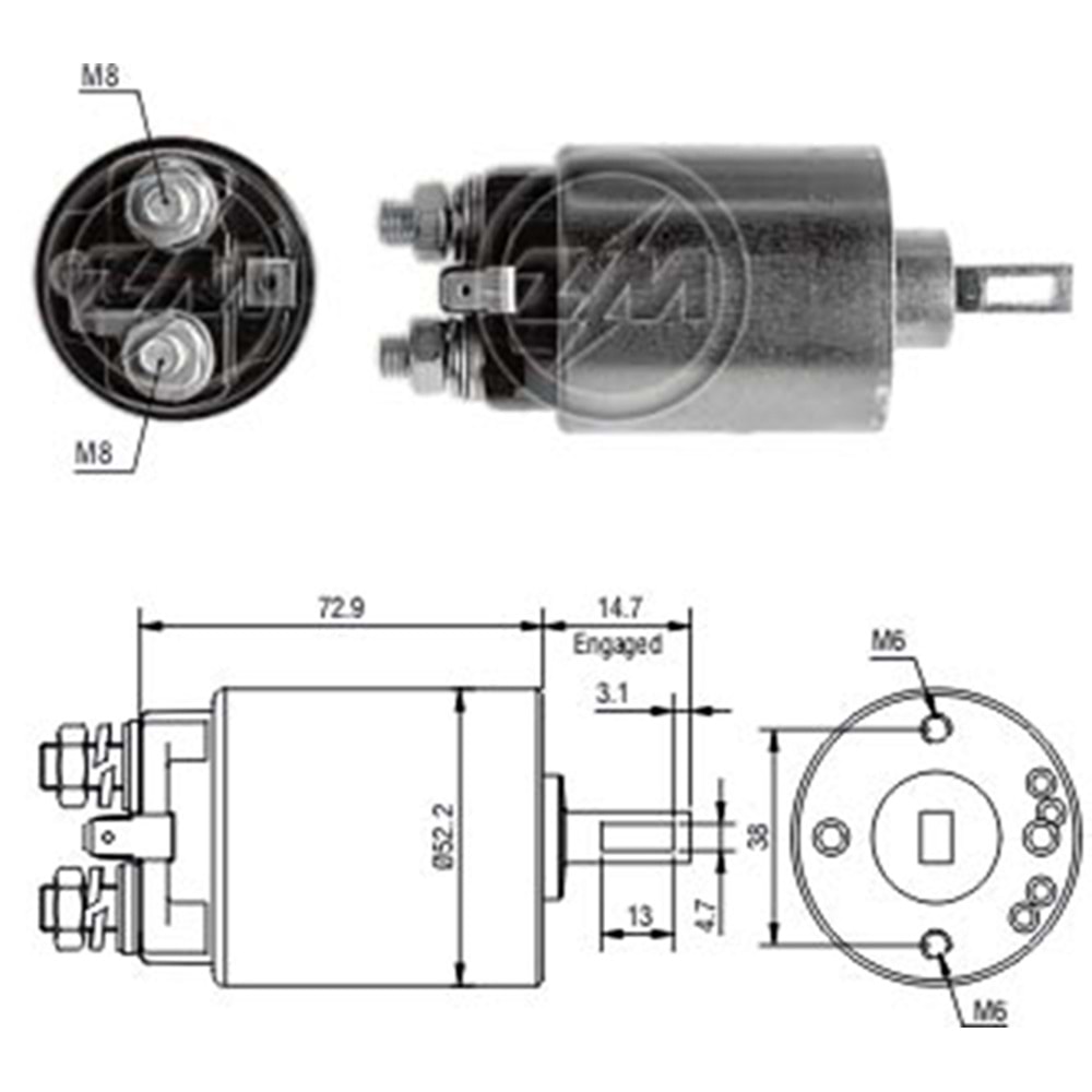 MARS OTOMATIGI 12V MASSEY FERGUSON TRACTOR / NISSAN 200 - 280 - 510 - 610 - 620 - 710 - BLUEBIRD - DATSUN - LAUREL