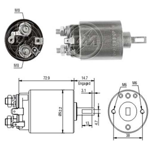 MARS OTOMATIGI 12V VOLVO 240 - 340 - 740 - PENTA MARIN