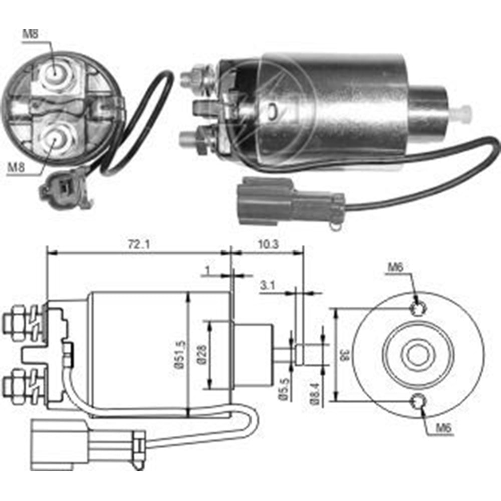 MARS OTOMATIGI 12V NISSAN 100 - ENTRA - INFINITI - PRAIRIE - PRIMERA - PULSAR - SENTRA - SUNNY