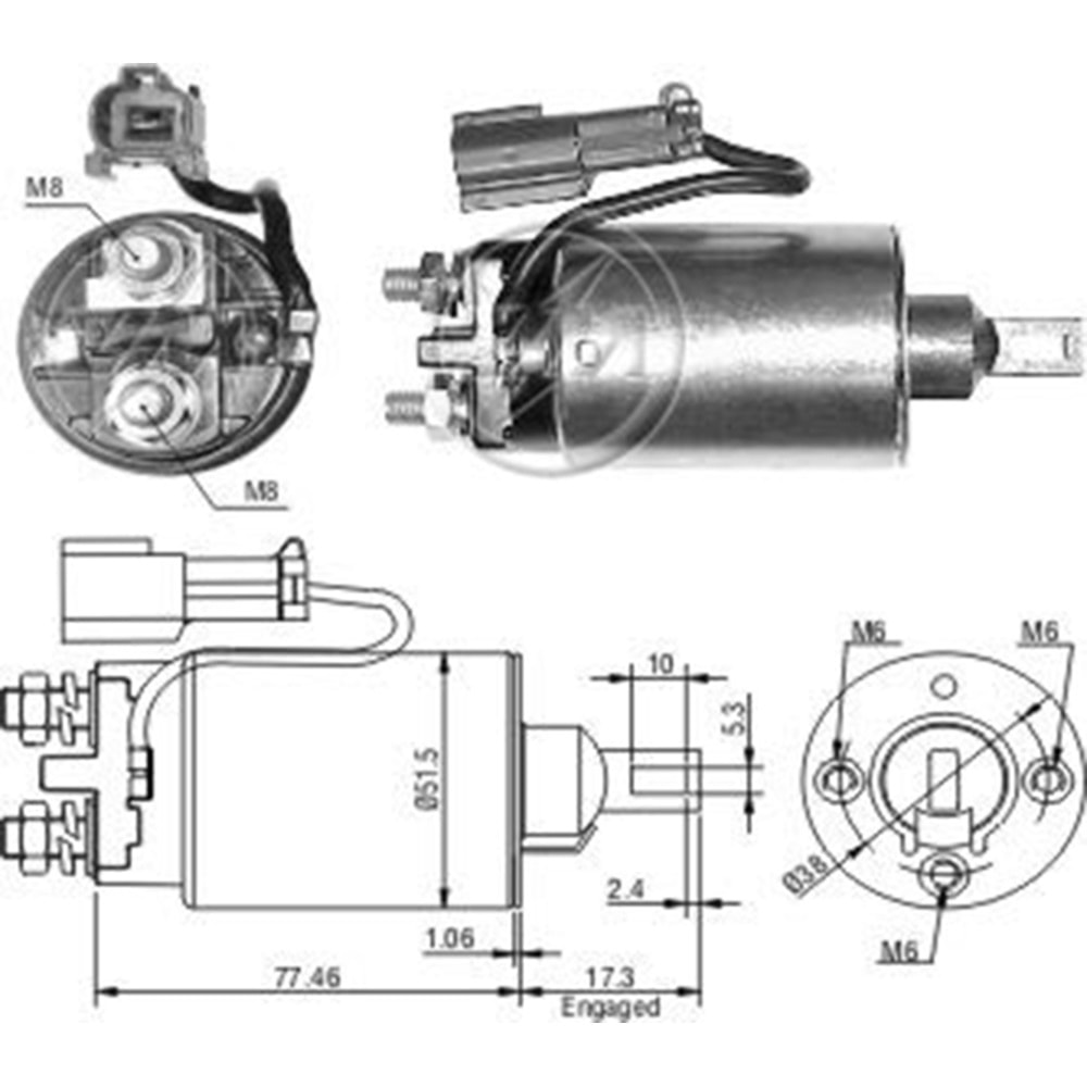 MARS OTOMATIGI 12V NISSAN 100 - ALMERA - PULSAR - SENTRA - SUNNY