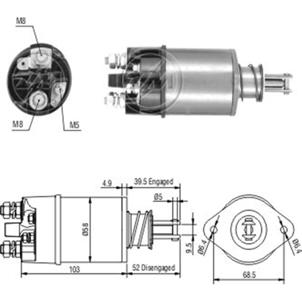 MARS OTOMATIGI 12V PEUGEOT 504 / RENAULT ESPACE - FUEGO - MASTER - 18 - 21 - 25 - SAFRANE - TRAFIC