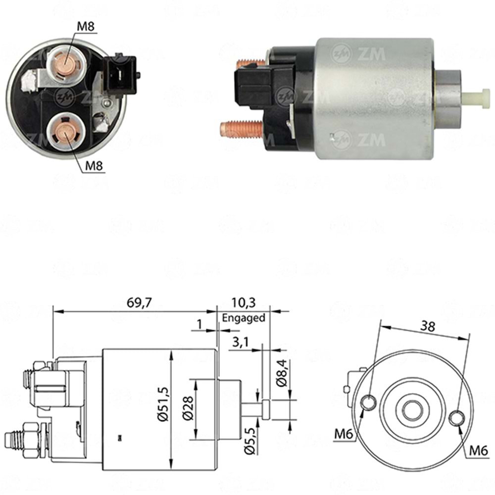 MARS OTOMATIGI 12V CITROEN BERLINGO - C1 - C3 - C4 - C5 - DS 3 - DS 4 - DS 5 / MINI CLUBMAN - COOPER / PEUGEOT 108