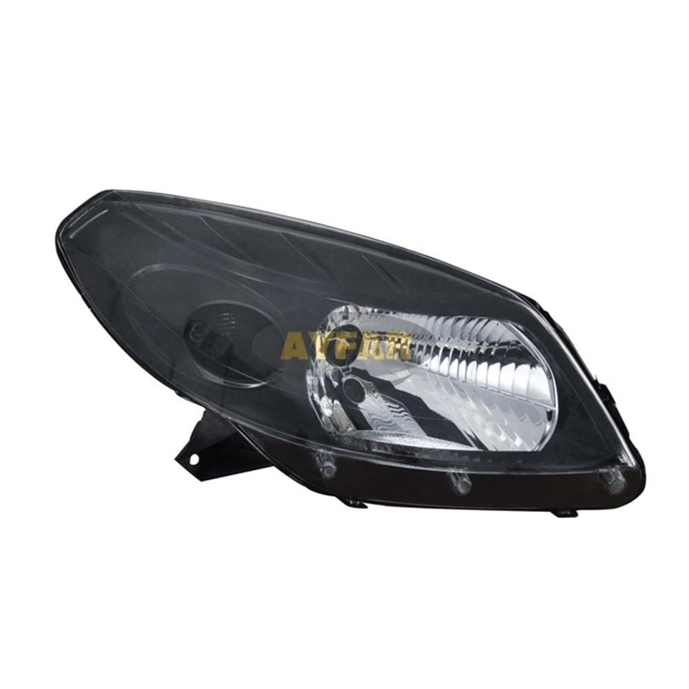 DACIA LOGAN SANDERO FAR SIYAH CERCEVELI SAG