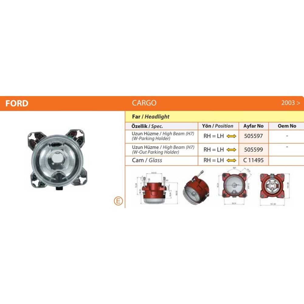 FAR UZUN HUZME FORD CARGO 505563