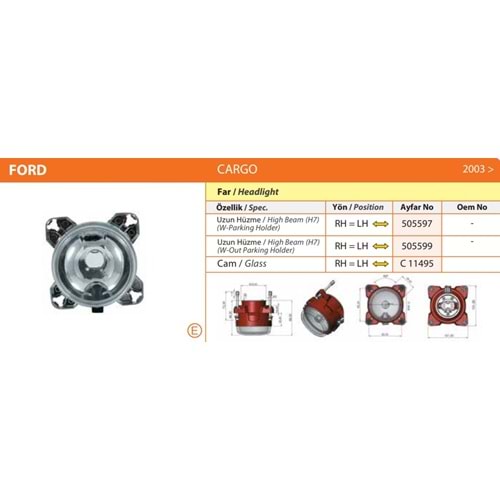 FAR UZUN HUZME FORD CARGO 505563