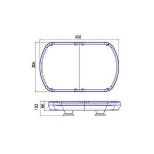 TRAFIK IKAZ LAMBASI LED MAVI KOMPLE RENKLI