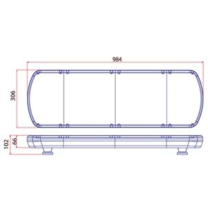 TRAFIK IKAZ LAMBASI LED SARI-MAVI KOMPLE RENKLI