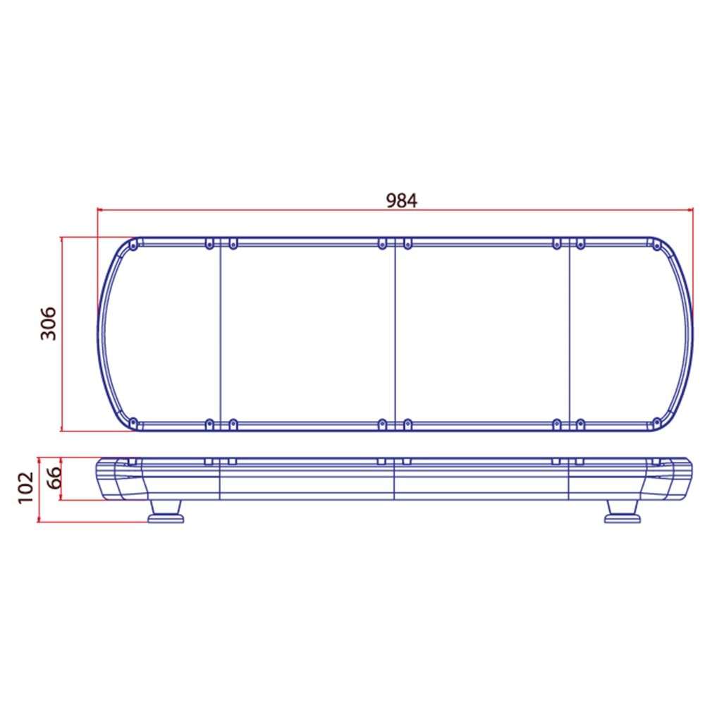 TRAFIK IKAZ LAMBASI LED SARI KOMPLE SEFFAF