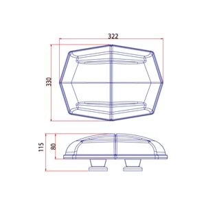 TRAFIK IKAZ LAMBASI LED SARI
