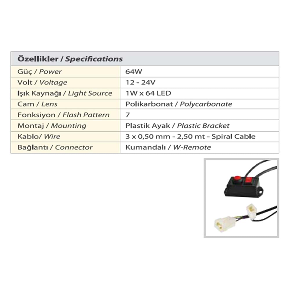 TRAFIK IKAZ LAMBASI LED YESIL KOMPLE SEFFAF