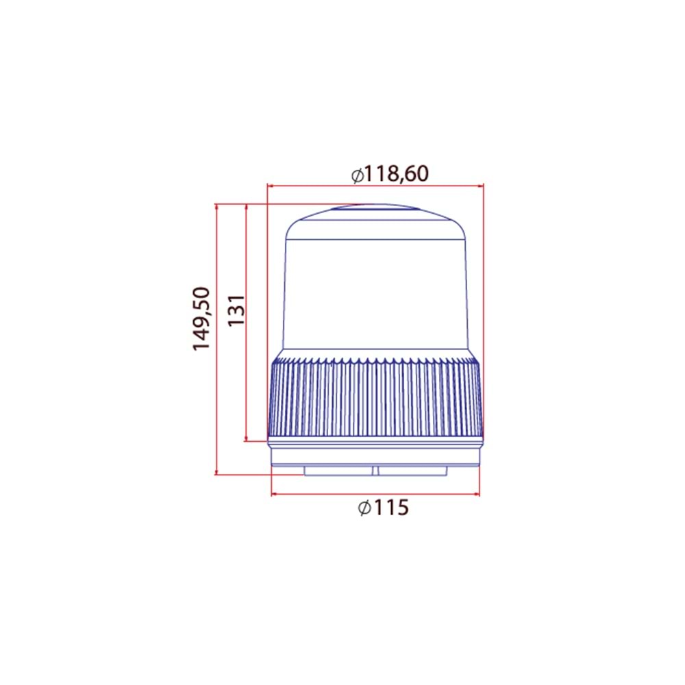 DONER TRAFIK IKAZ LAMBA LED TIPI SARI