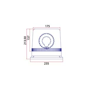 DONER LAMBA GALAKSI MIKNATISLI TRAFIK 24V H3 SARI