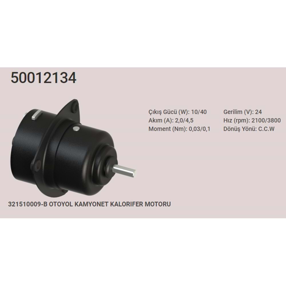 KALORIFER MOTORU MIK.OTOYOL 24V C.D